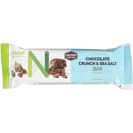 Måltidserstatningsbar m. chokoladecrunch og havsalt