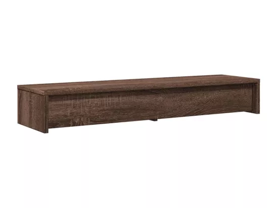 Support de moniteur avec tiroirs chêne marron bois d'ingénierie