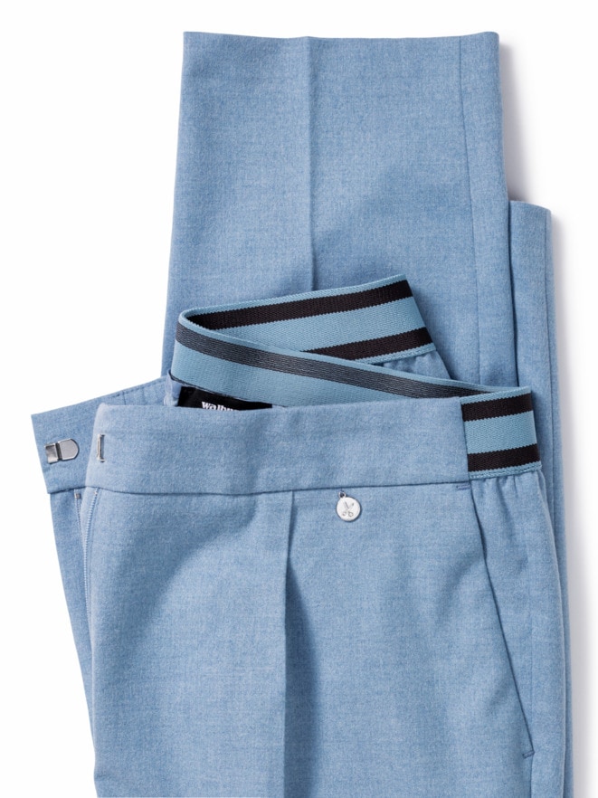 Flanell-Bundfaltenhose