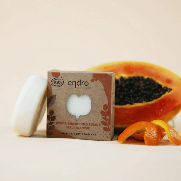 Endro Après-shampoing Solide Grève Blanche 80 ml