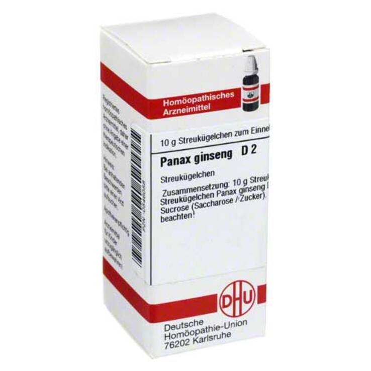 DHU Panax Ginseng D 2 Globuli, 10 g