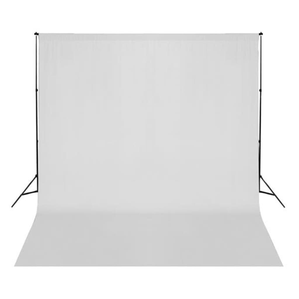 vidaXL Fotografische achtergrond zonder frame, katoen, 300x300 cm, wit