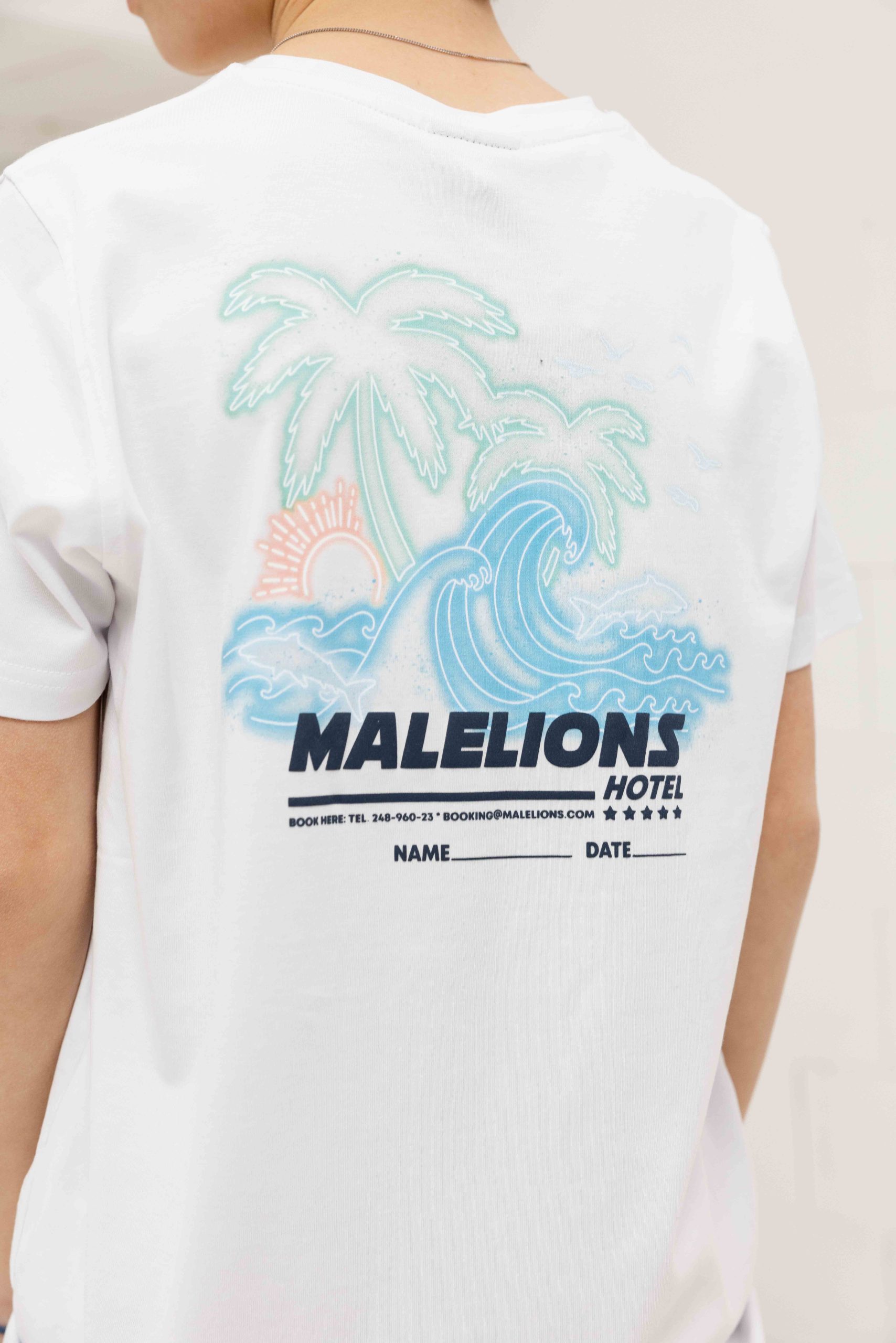 Malelions Paradise T-Shirt Kids Wit