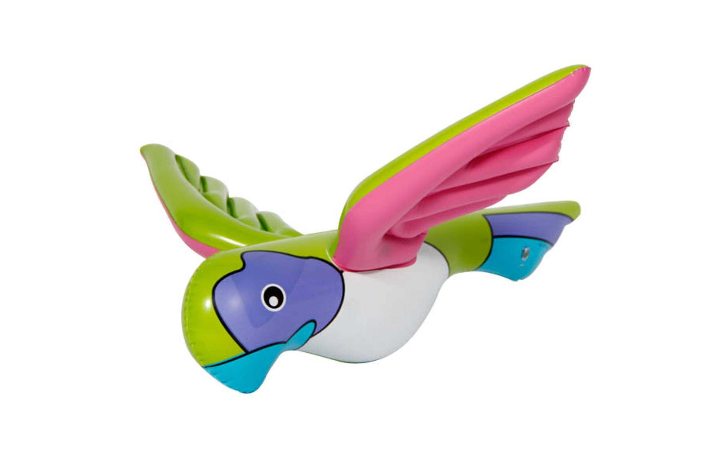 Aufblasbares Accessoire Papagei MehrfarbigAufblasbares Partyaccessoire farbiger Vogel
