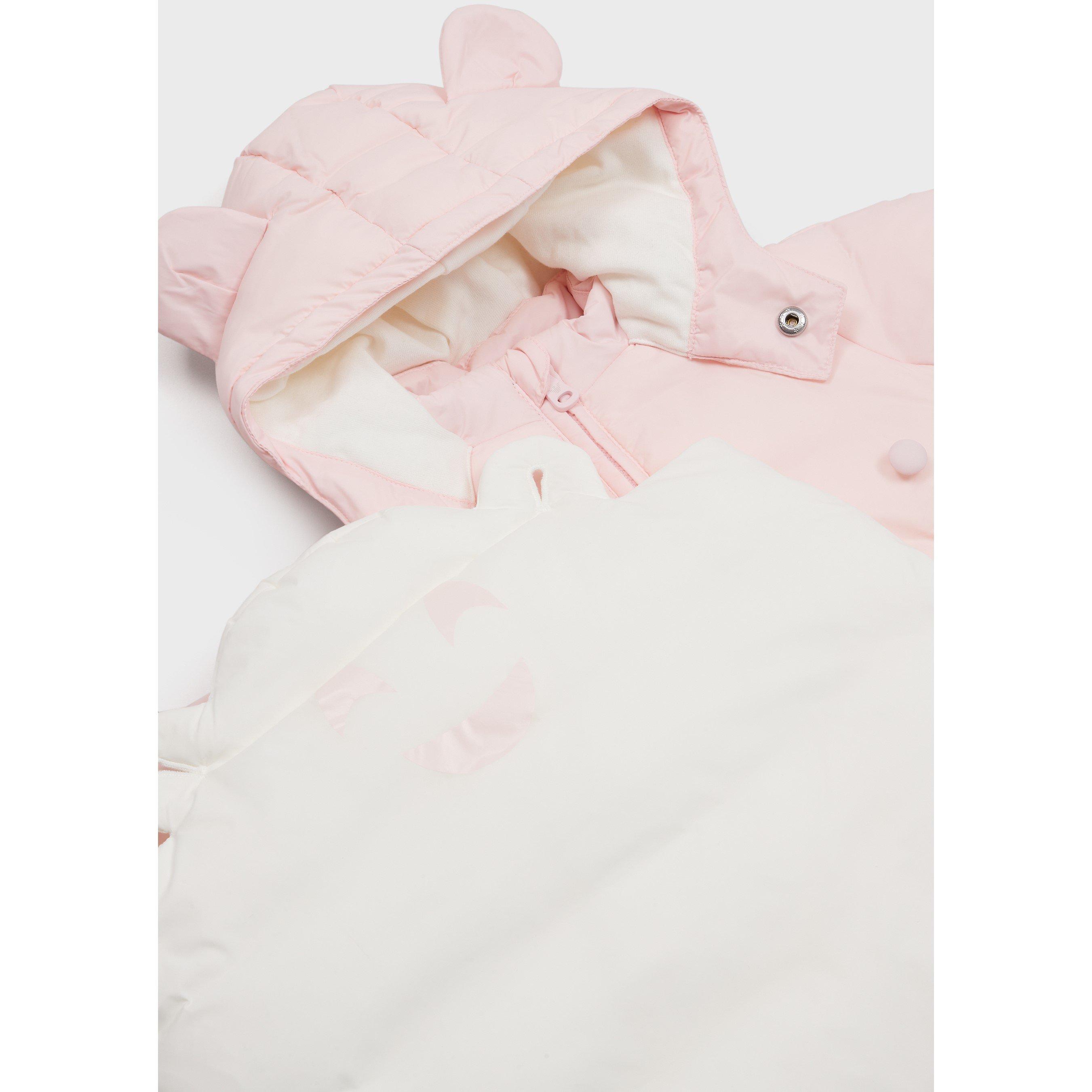 Emporio Armani Pramsuit with mittens and hat Babies