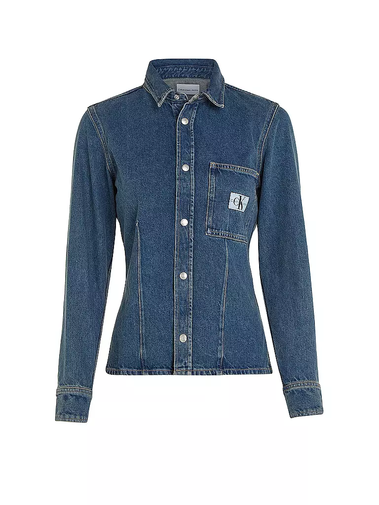 CALVIN KLEIN JEANS Jeansbluse blau