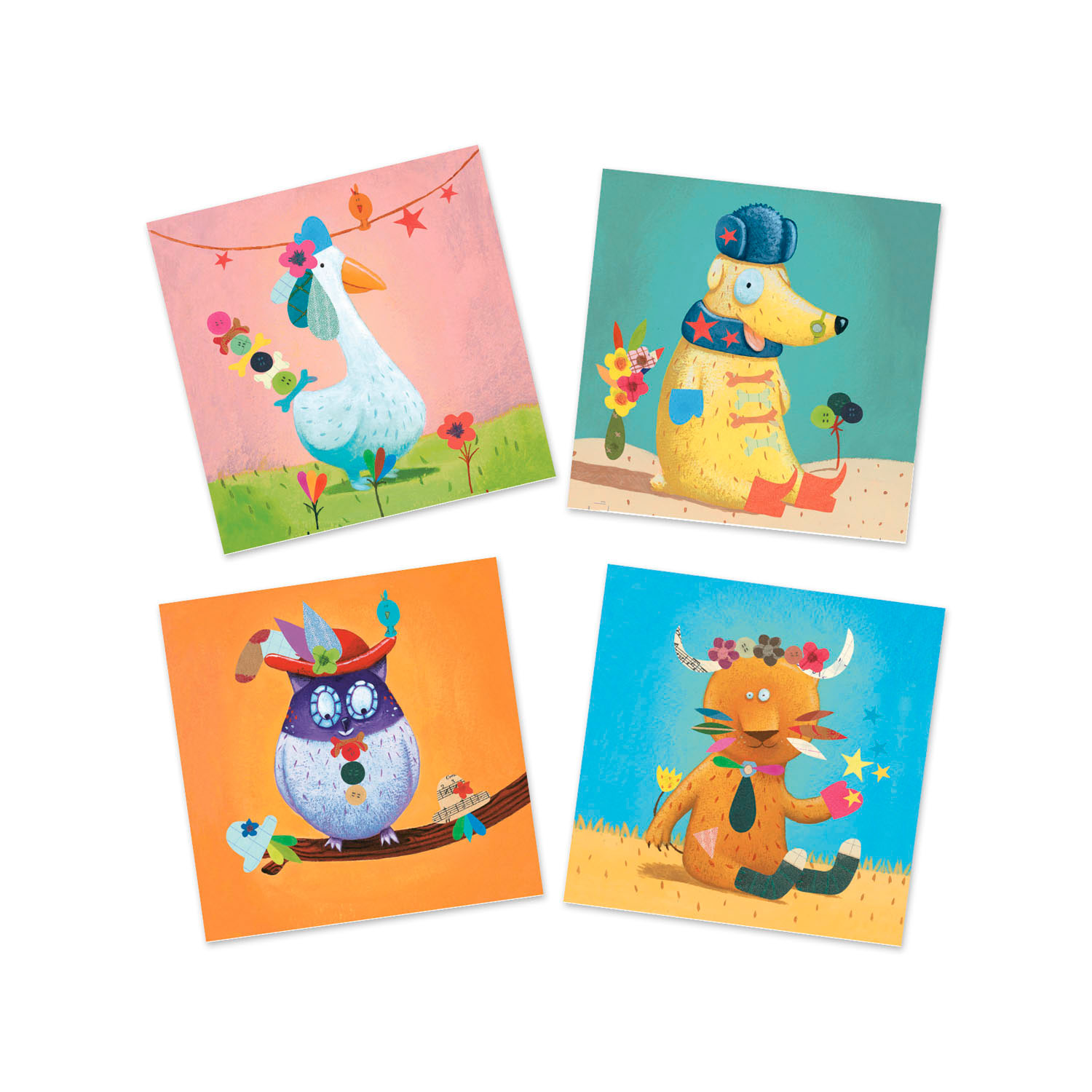 Djeco Stickers Dieren Versieren