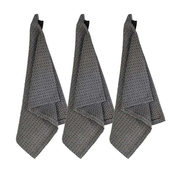 The Organic Company - Spültücher, 30 x 35 cm, evening grey (3er-Set)