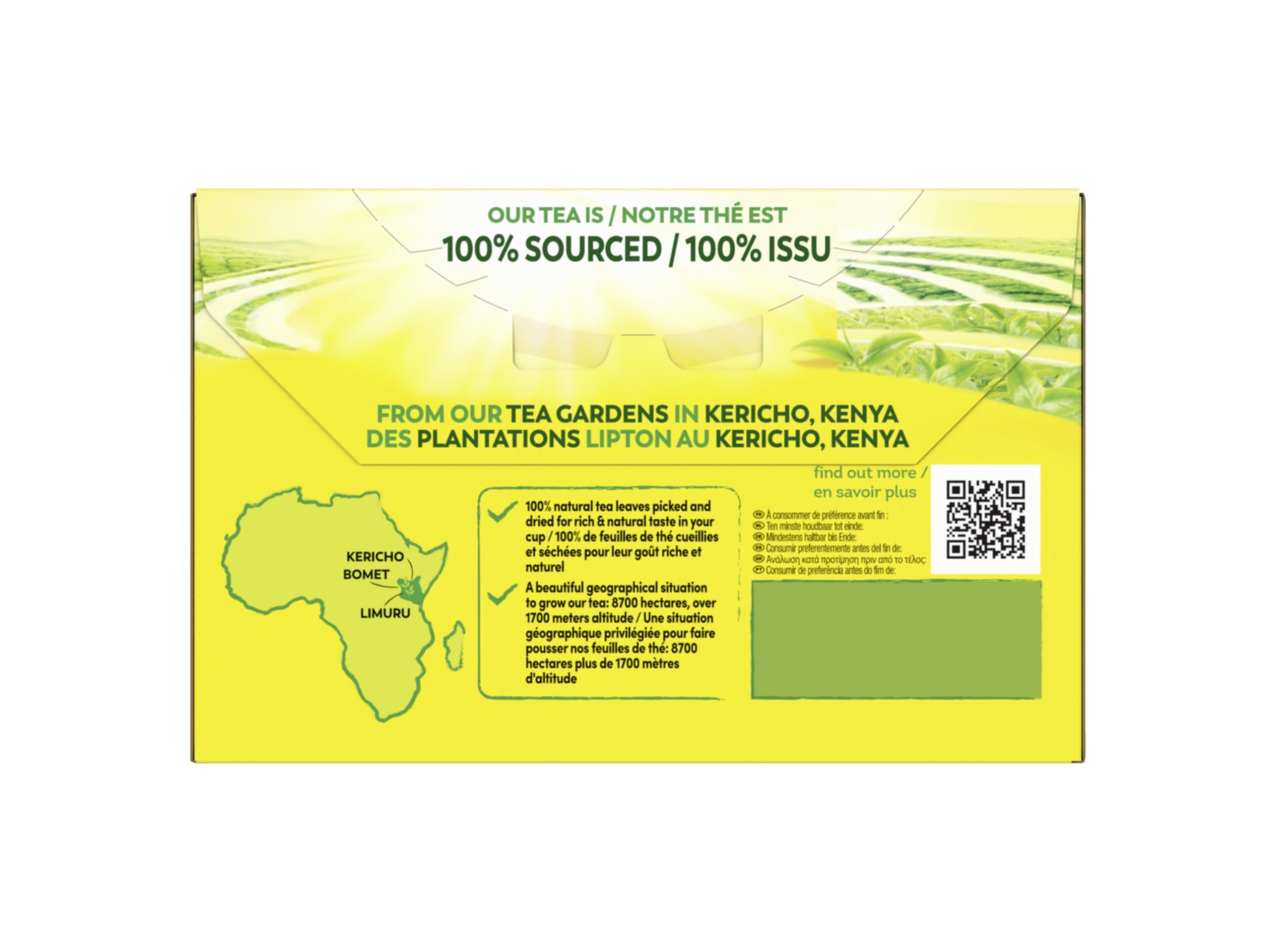 CHÁ LIPTON PRETO YELLOW LABEL 20 SAQUETAS