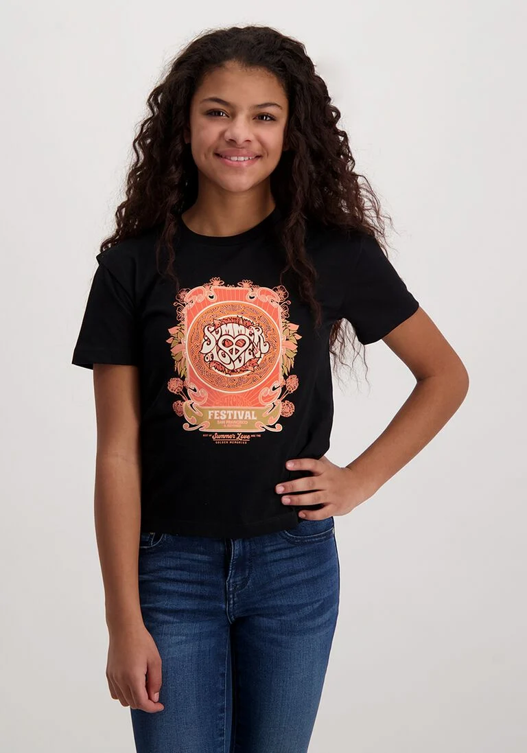 CARS JEANS zwarte cars jeans t-shirt airi ts
