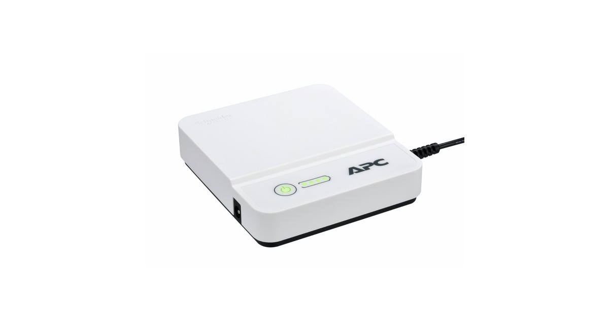 APCAPC mini UPS CP12036LI - Noodstroomvoeding ups  (Wit, 12Vdc, 36W, Li-ion, beschermt Wifi, Routers, IP cameras, etc)