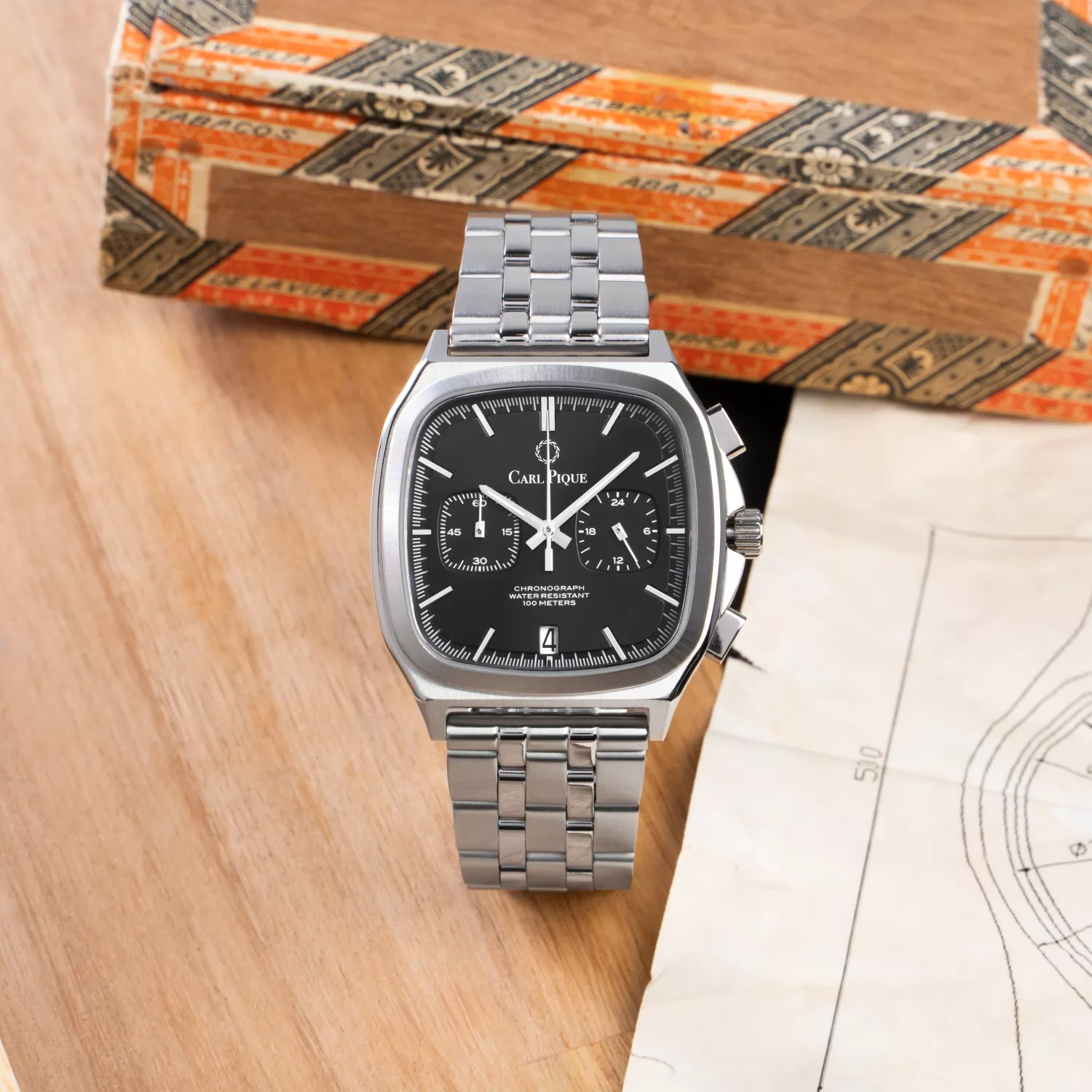 Carl Pique Carré Chrono CP0025