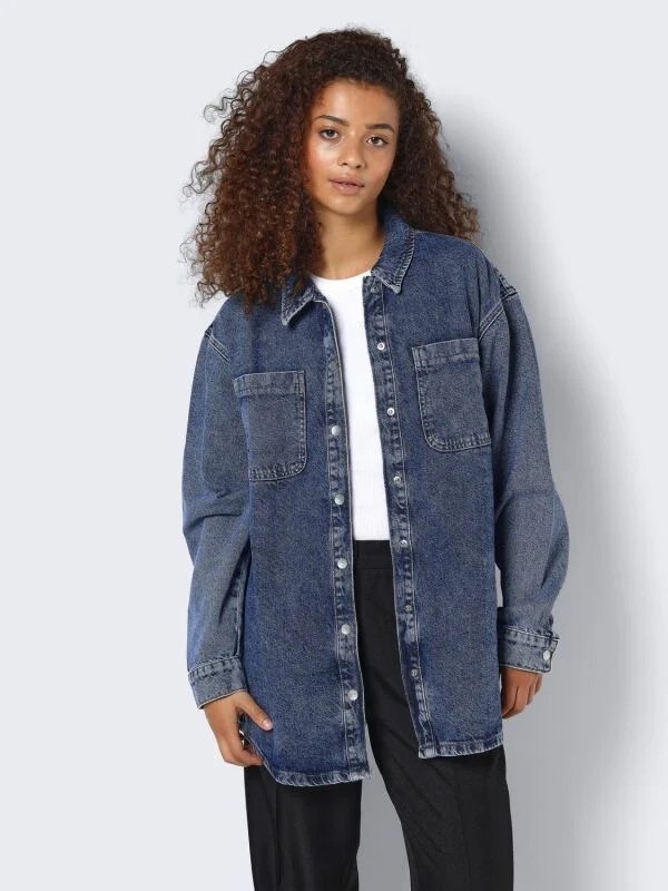NMALVA L/S DENIM SHACKET AZ351MB NOOS | Noisy May Chemise manches longues