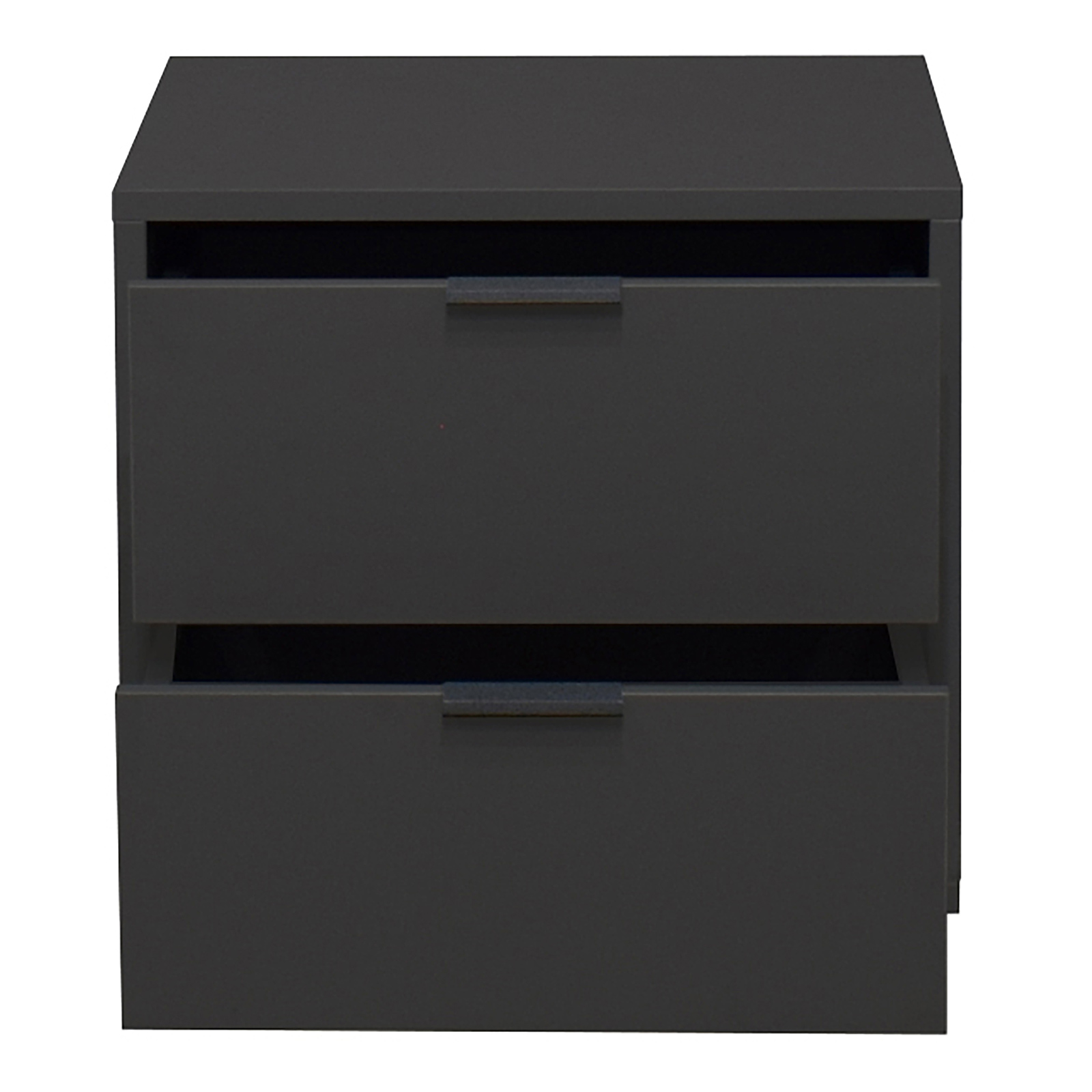 Kommode - anthrazit matt - 2 Schubkästen