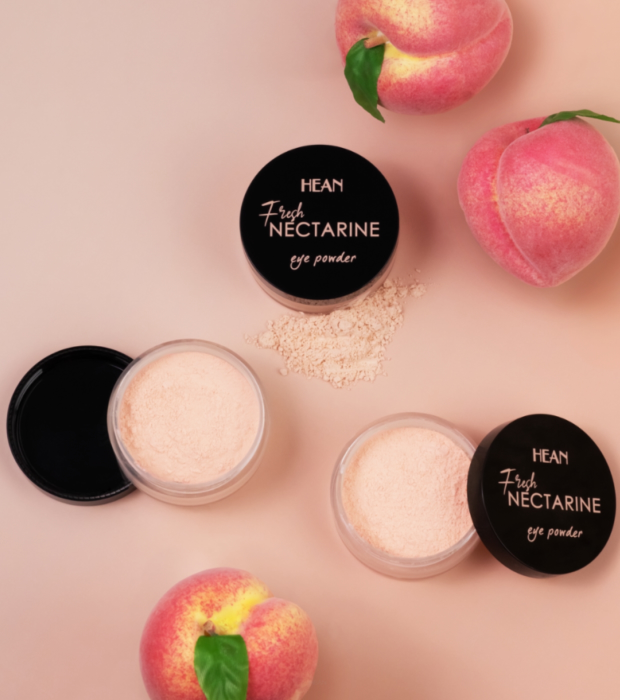 Hean - Pó fixador para contorno dos olhos - Fresh Nectarine