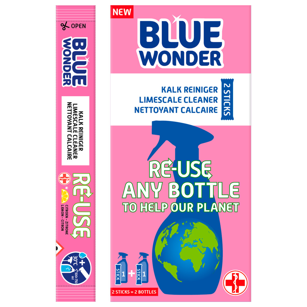 Blue Wonder Herbruikbare Sticks Kalk Reiniger2 stuks