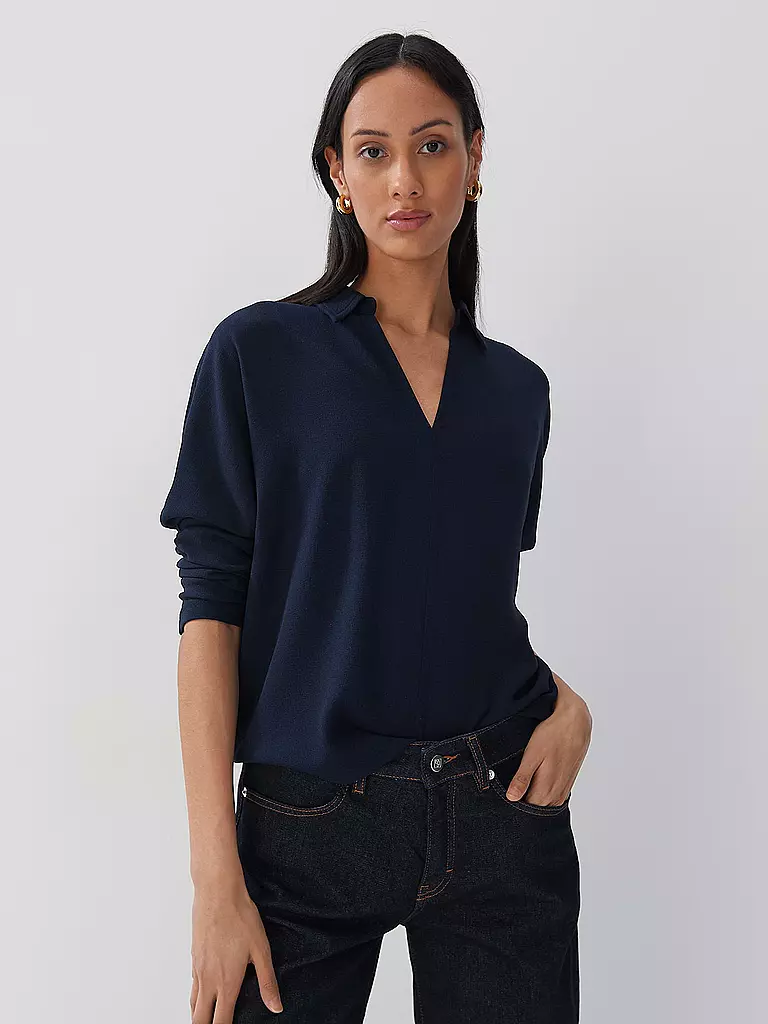 SOMEDAY Blusenshirt KIBY dunkelblau