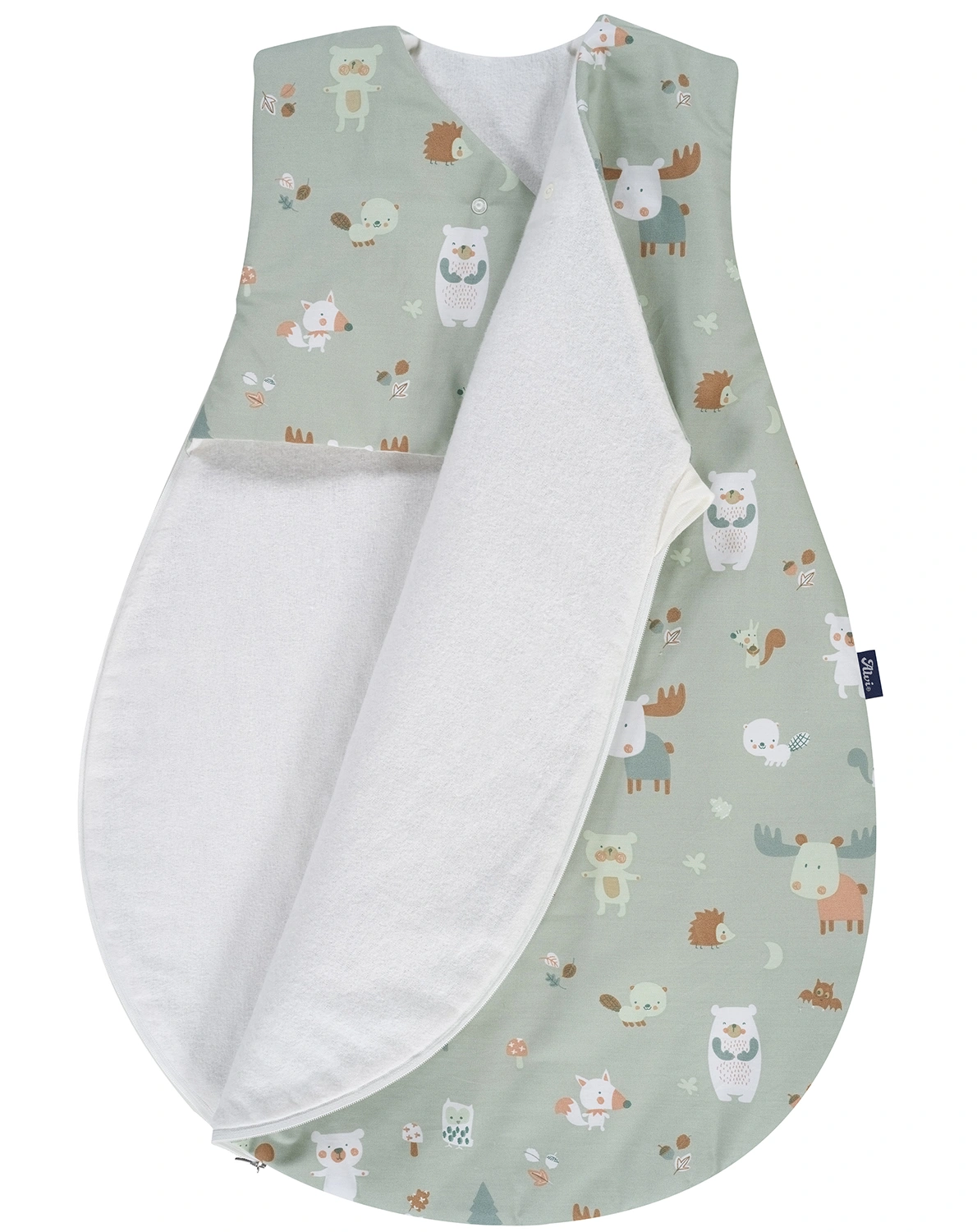 Schlafsack WICKEL-MÄXCHEN® – BABY FOREST in grün
