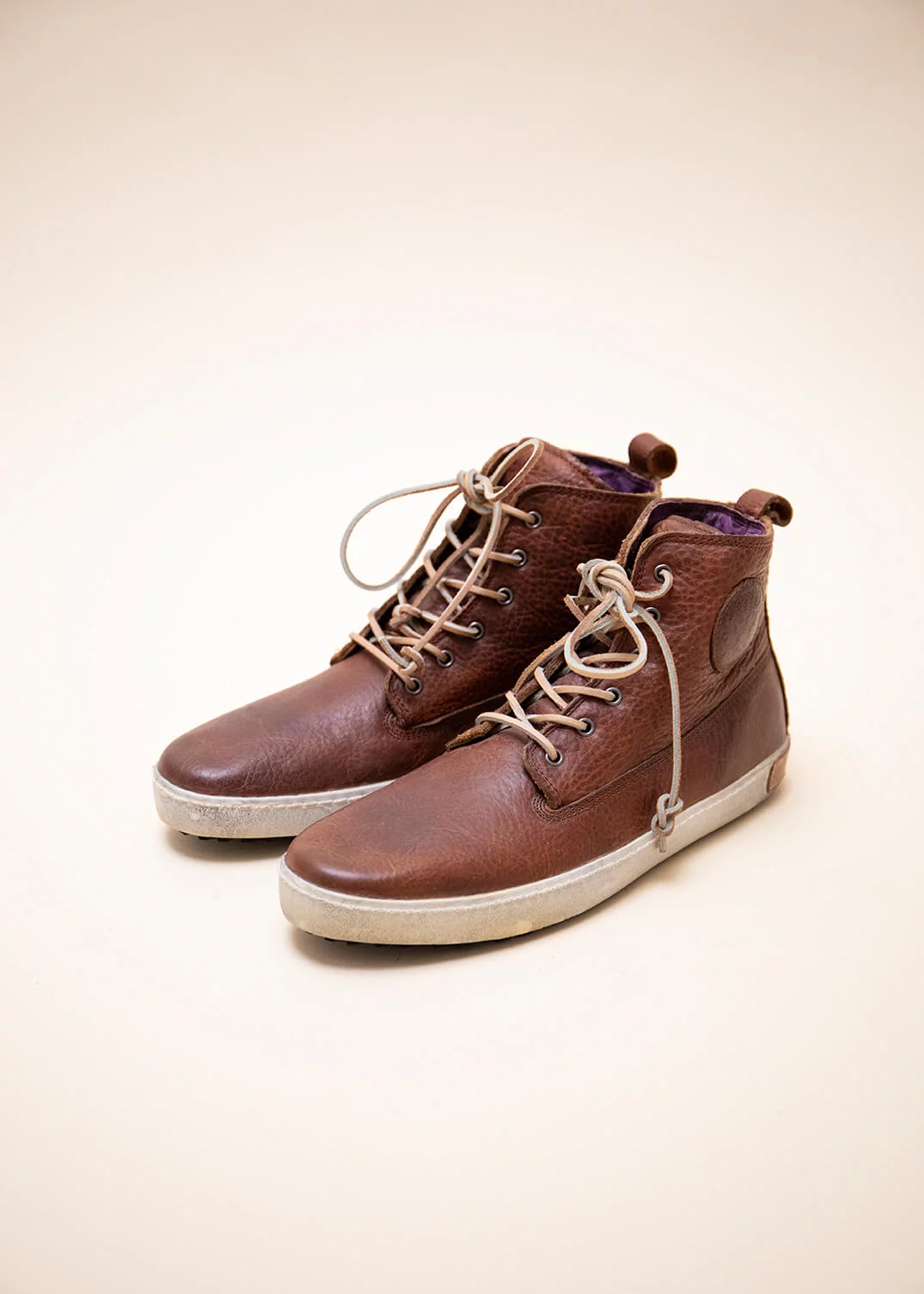SNEAKERS ICON AM02 CUIR OLD YELLOW