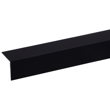 Hoekprofiel kunststof zwart 35x35mm 260cm