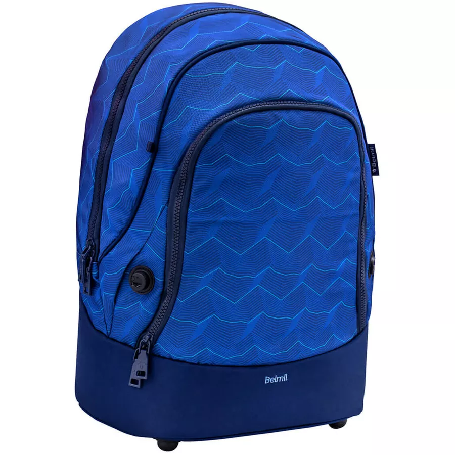 Belmil Schulrucksack 2-IN-1 Schulrucksack & Gürteltasche Estate Blue