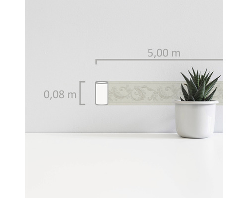 Rand 36914-3 Vinyl zelfklevend ornament crème 5 m x 8 cm