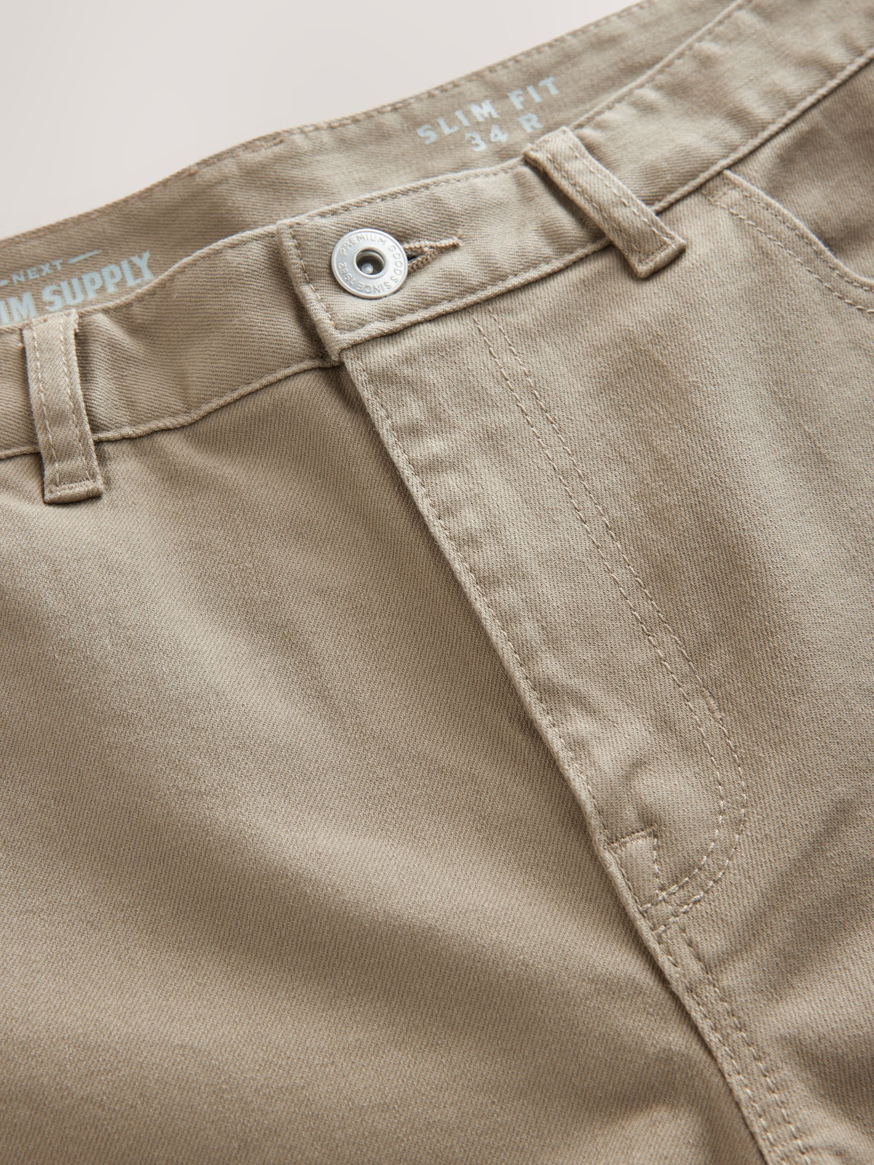 Lichtbruin - Enkele - Slim fit klassieke stretchy jeans