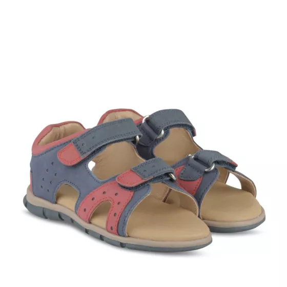 Sandales BLEU CHARLIE & FRIENDS CUIR