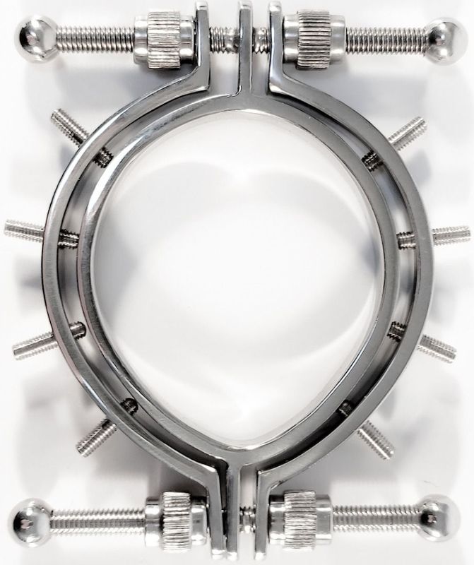 Dusedo - Vaginaklem - Zilver - RVS - 117 cm - Met 8 Verstelbare Spikes