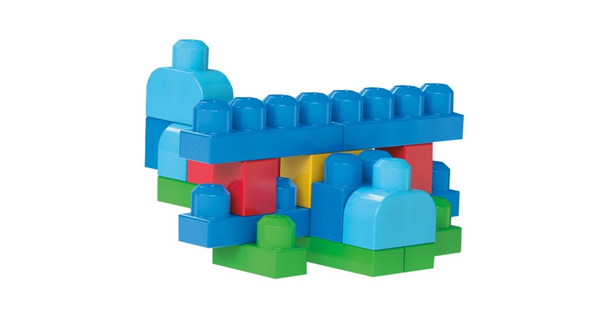 MattelFirst Builders - Big Building Bag (Classic), 60 stuks Constructiespeelgoed  (DCH55)