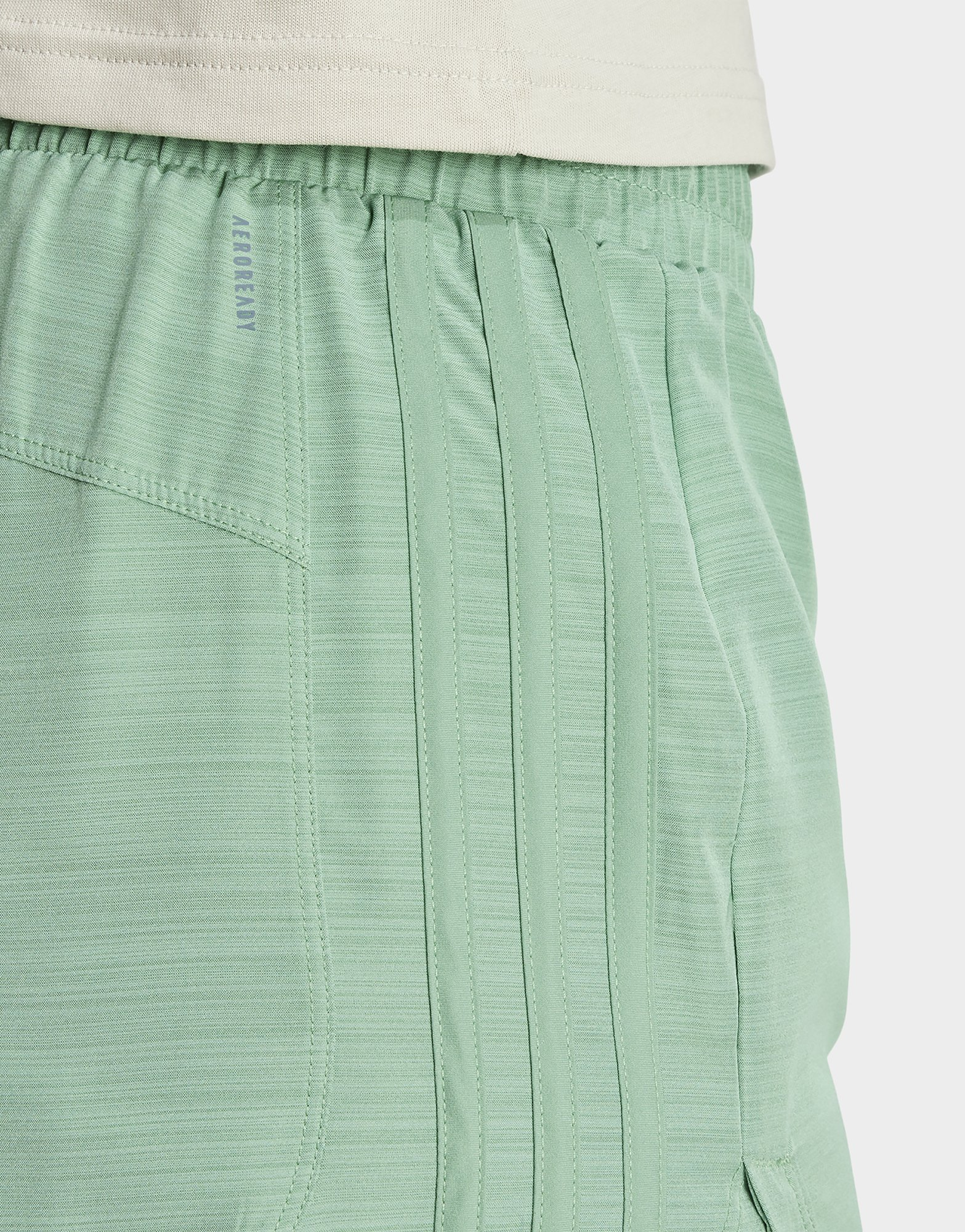 adidas Short de training taille haute toile Pacer 3 bandes