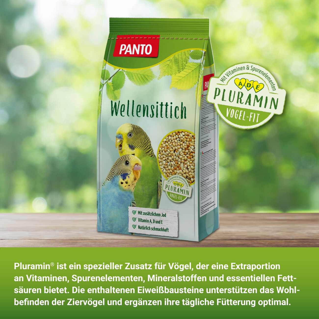 Panto ® WELLENSITTICHFUTTER MIT PLURAMIN® 1 kg