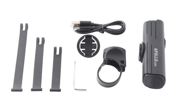 APOLLO 1200 Scheinwerfer  schwarz  1200 Lumen, USB-C