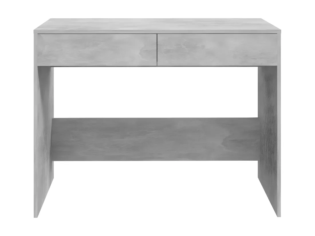 Bureau Gris béton 101x50x76,5 cm Aggloméré