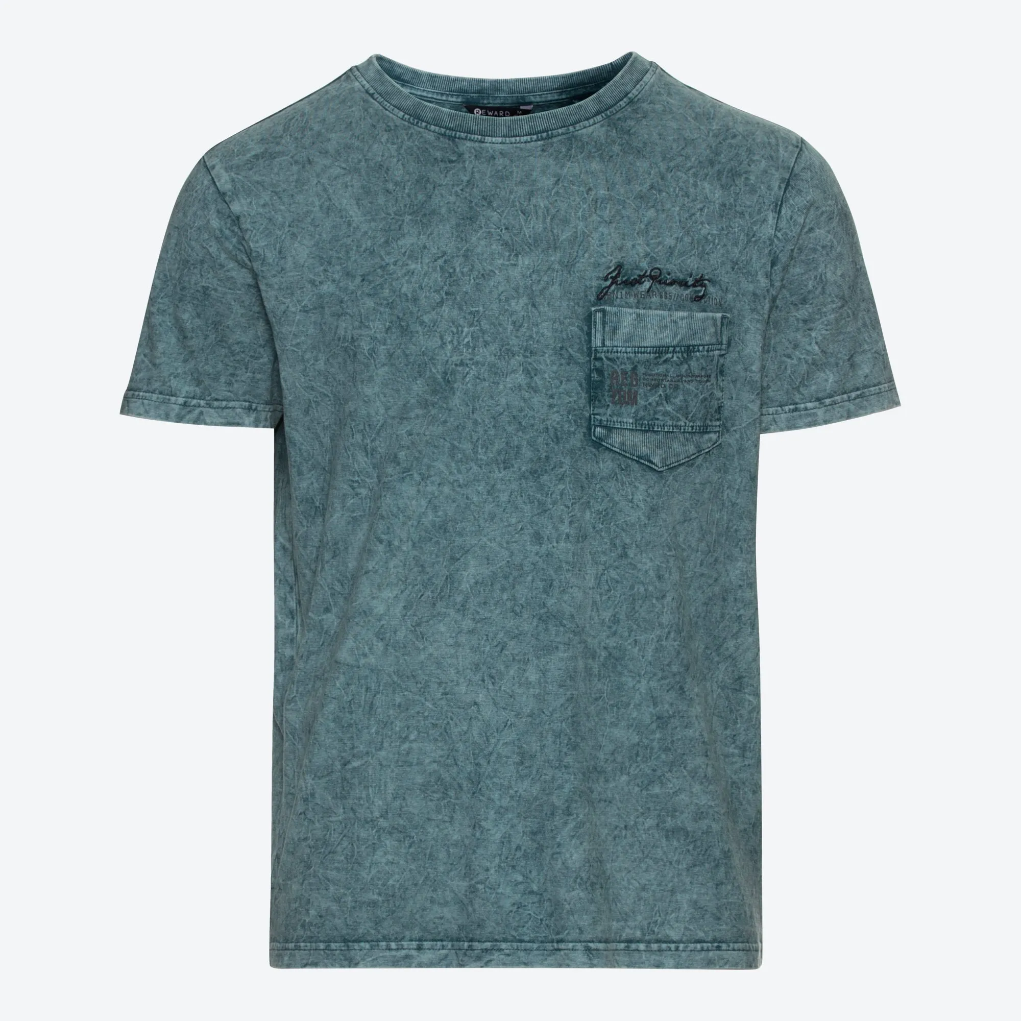 Herren-T-Shirt in Acid-Washed-Optik