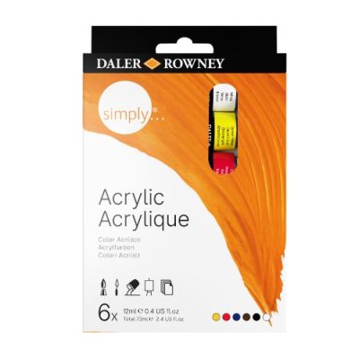 Daler Rowney Simply Acrylic Paint Set : 6x12ml