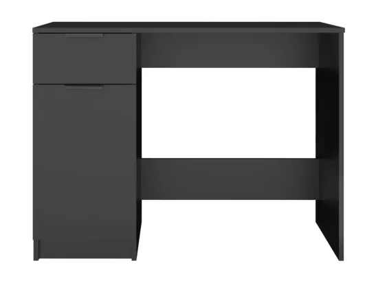 Bureau noir 100x50x75 cm bois d'ingénierie