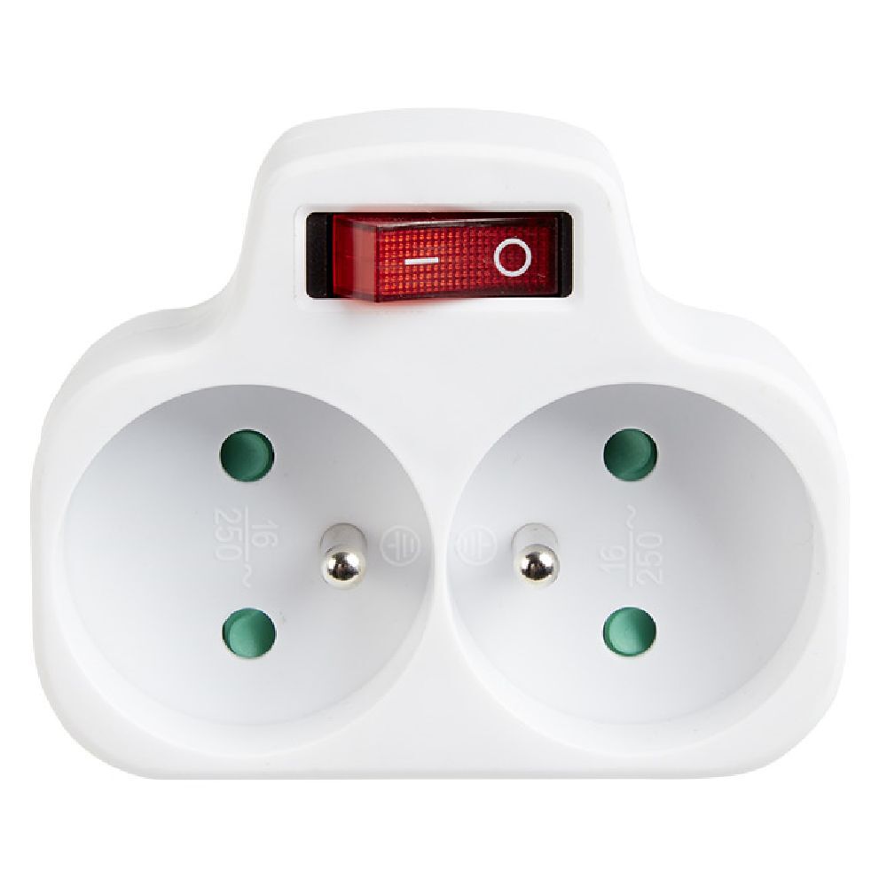 Duplite 2x16A avec interrupteur