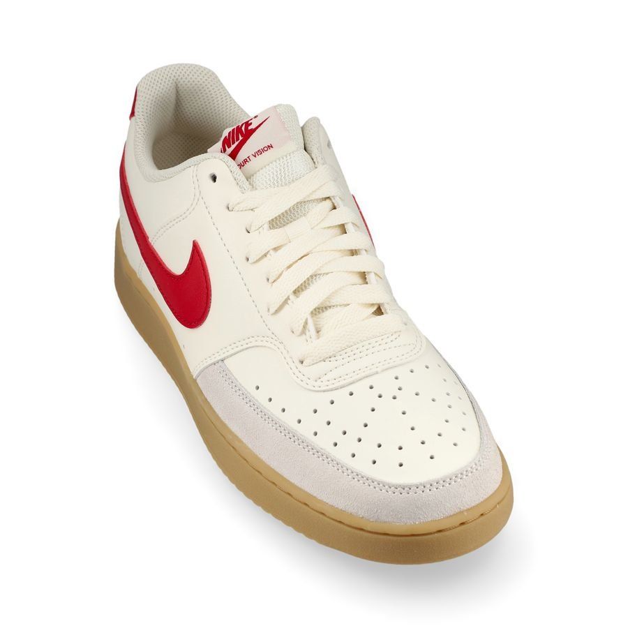 Nike Chaussures Court Vision Low - Blanc/Rouge