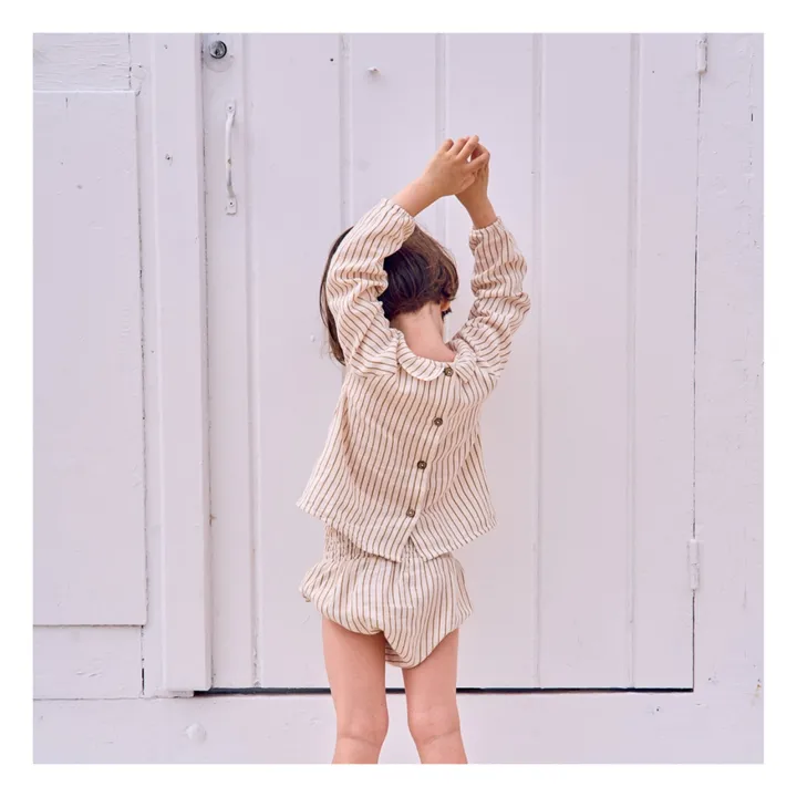 Lililotte Blouse Octave Rayée | Ecru