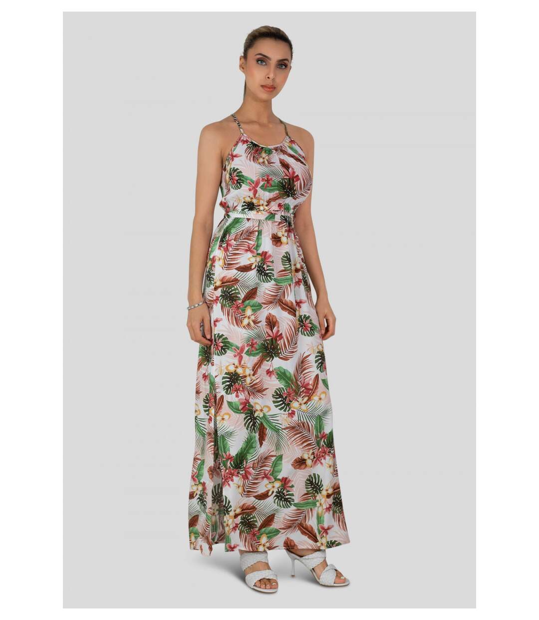 Robe longue à imprimé