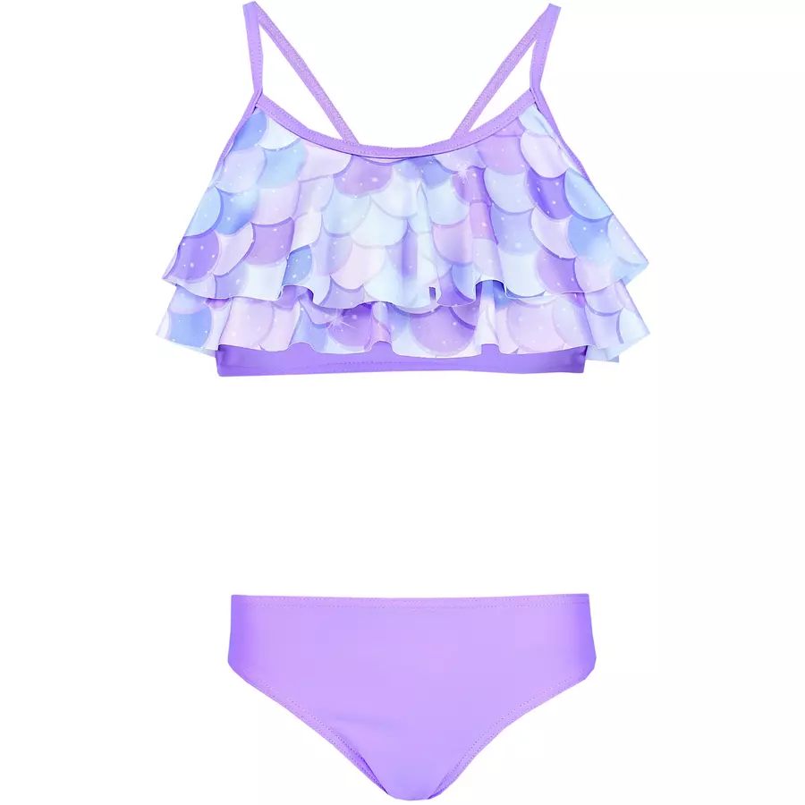 Aquarti Mädchen Bikini Set Zweiteilig Bikinislip Bustier lila