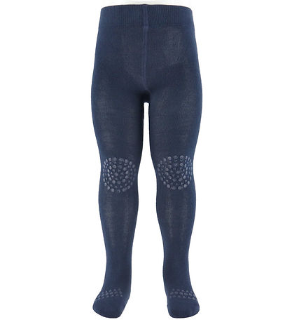 GoBabyGo Rutschfeste Strumpfhosen - Bambus - Navy Blue