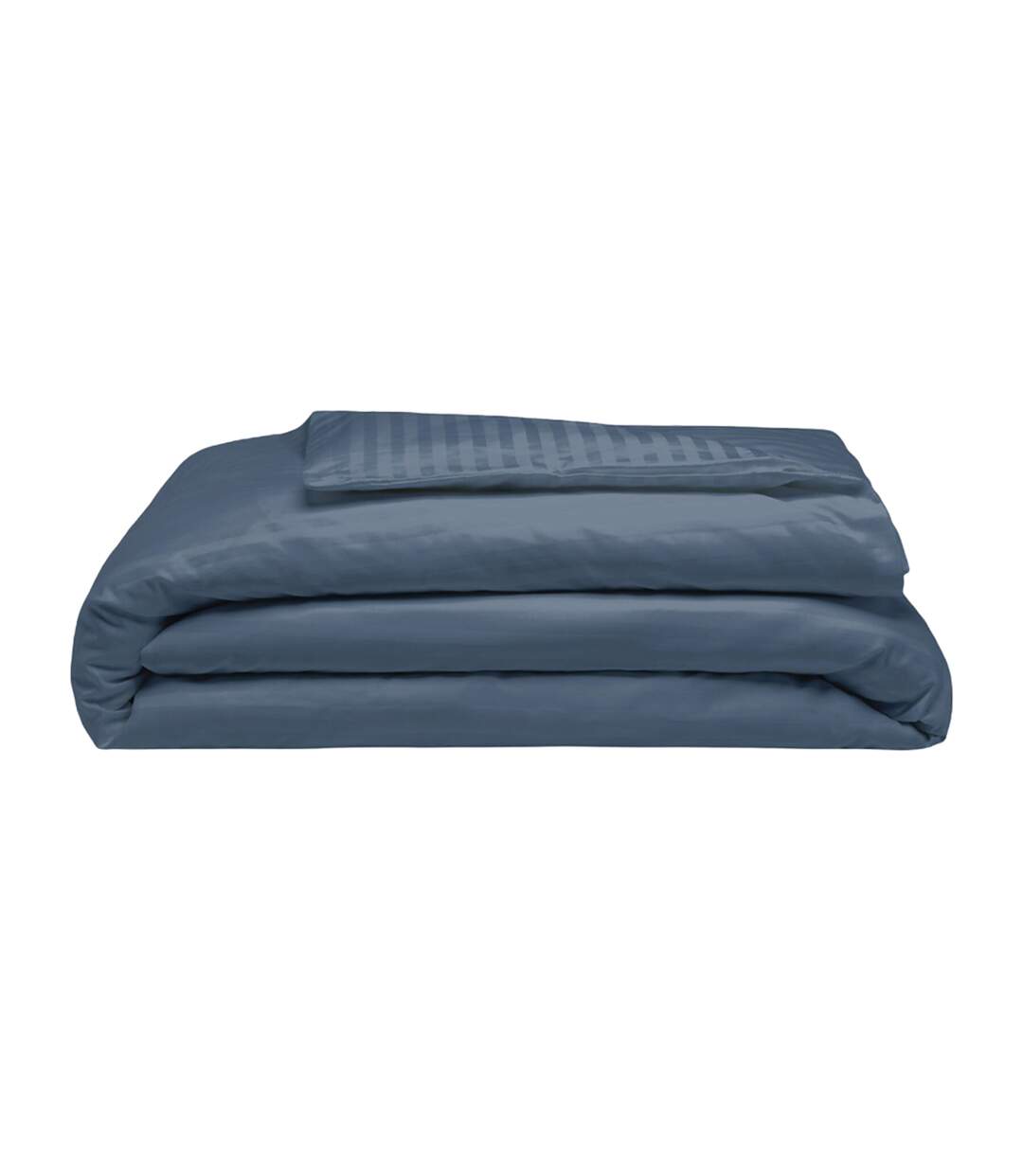Belledorm - Housse de couette SATIN STRIPE (Bleu marine) - UTBM194