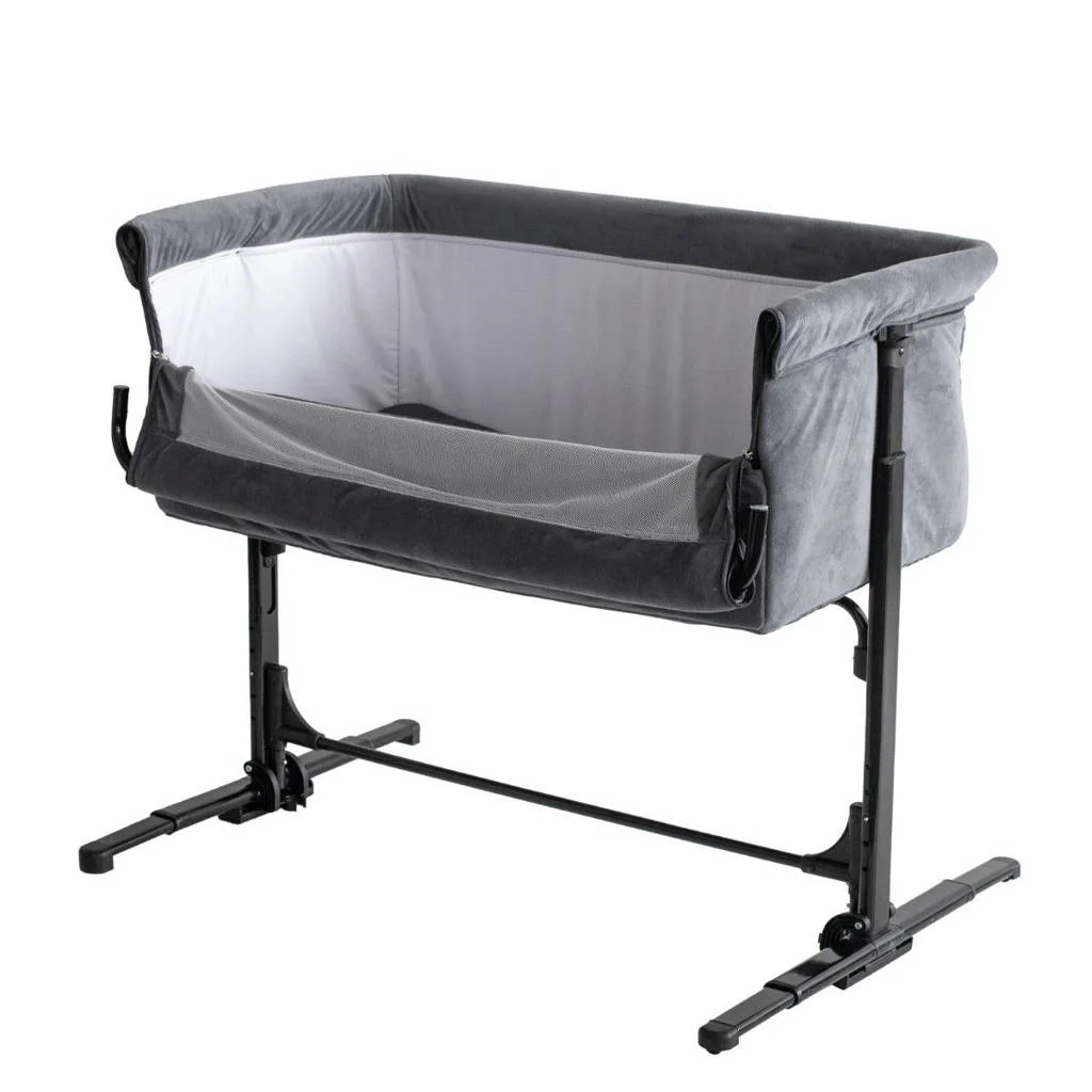 Co-Sleeper Velvet Antraciet