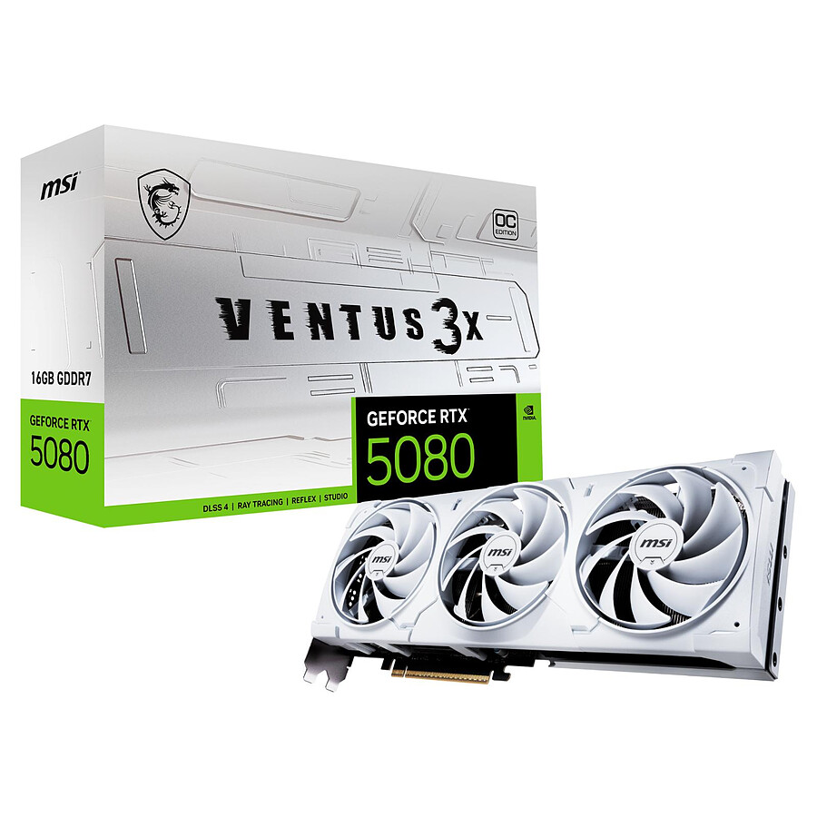MSI GeForce RTX 5080 16G VENTUS 3X OC WHITE