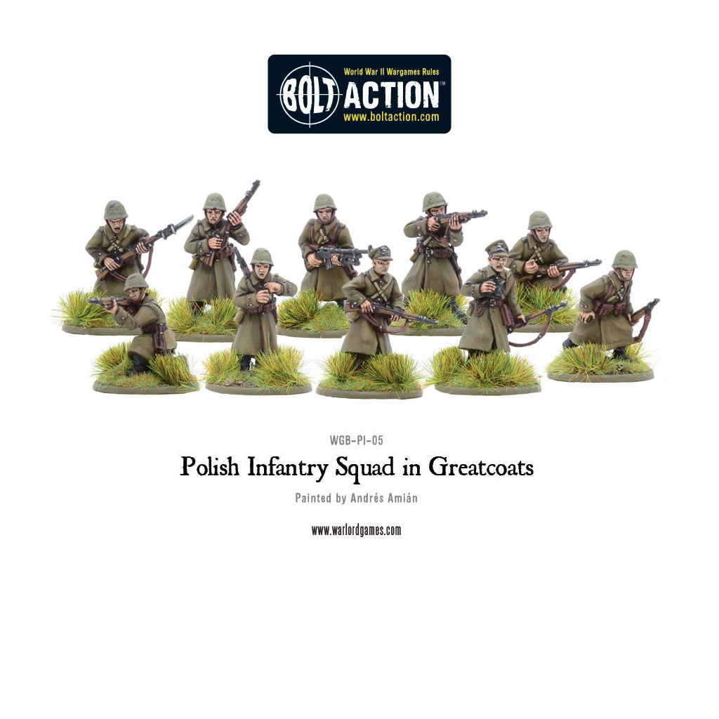 Bolt Action - Polish Infantry Squad in Greatcoats