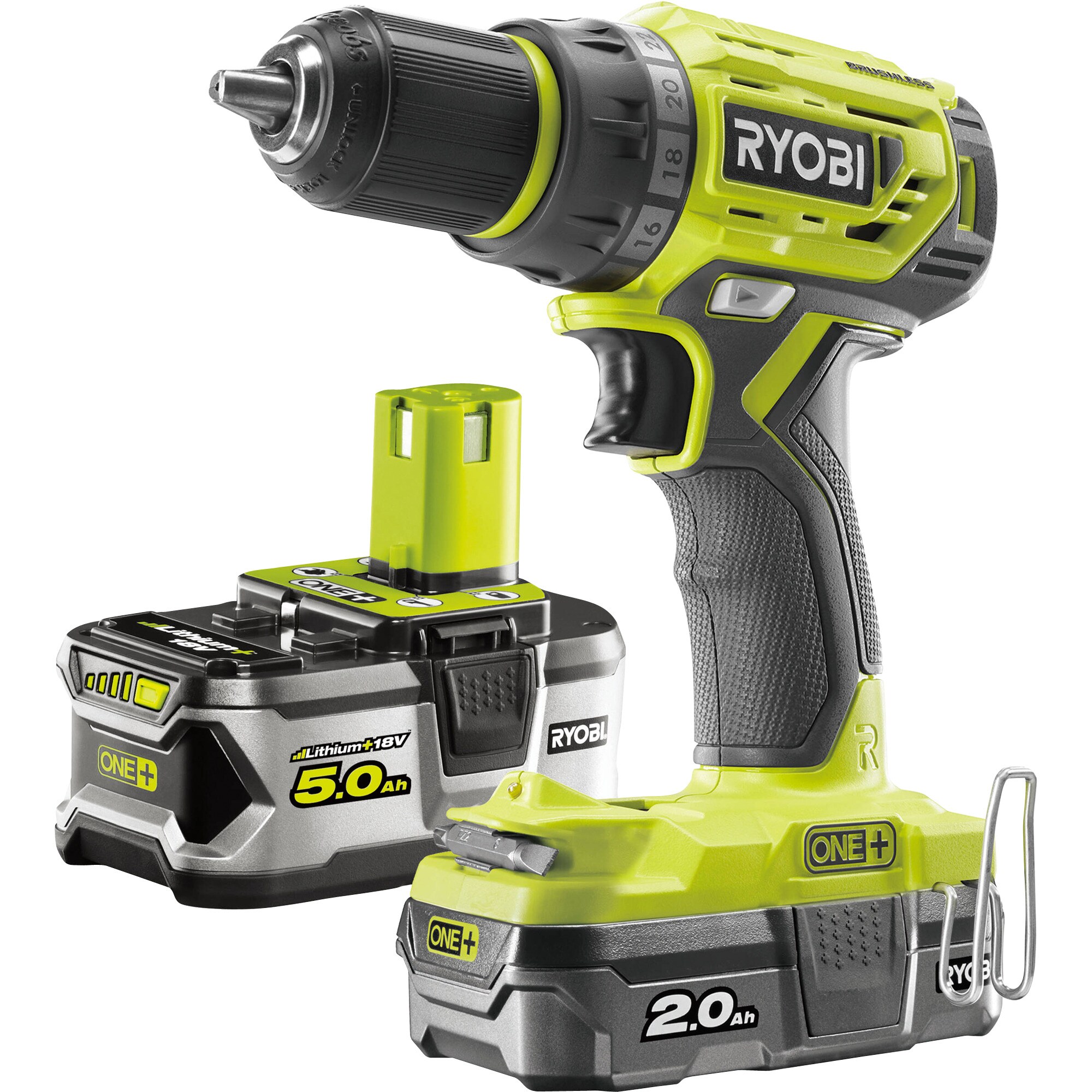 Ryobi Bohrschrauber Akku-Bohrschrauber R18DD7-252S, 18Volt