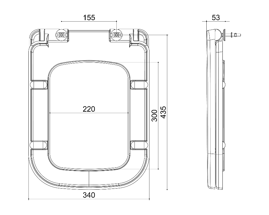 Mueller Cube toiletzitting met deksel softclose wit