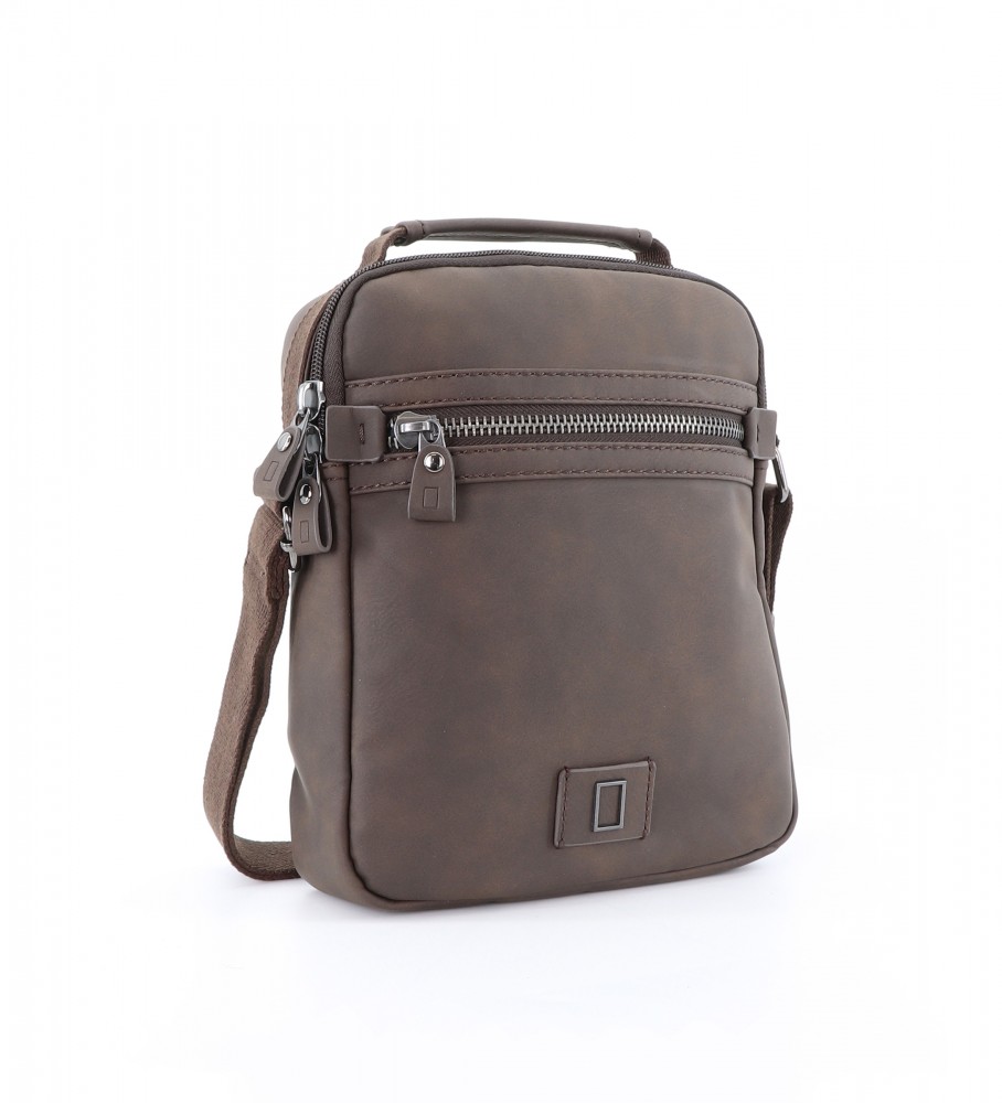 Bolsa de ombro National Geographic Slope marrom - 21 x 6 x 26 cm -